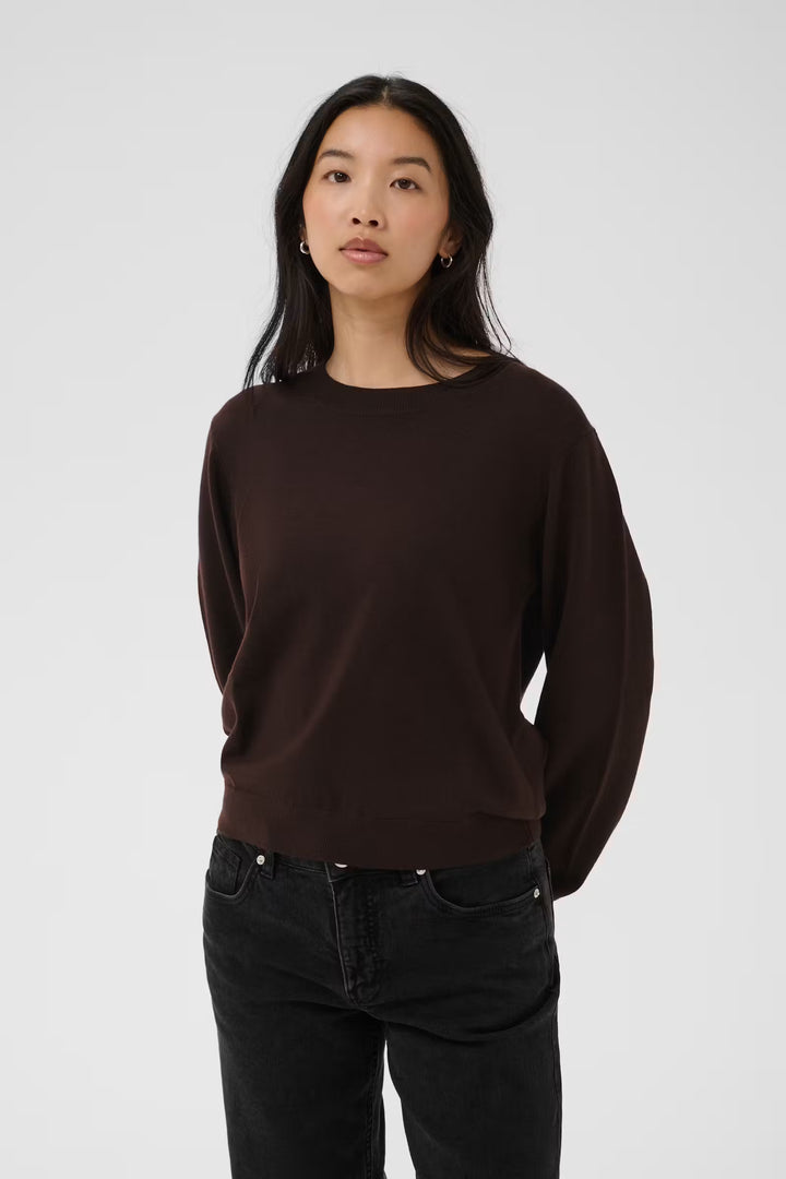YONA WOOL CREW NECK PULLOVER (MOLE) - PART TWO