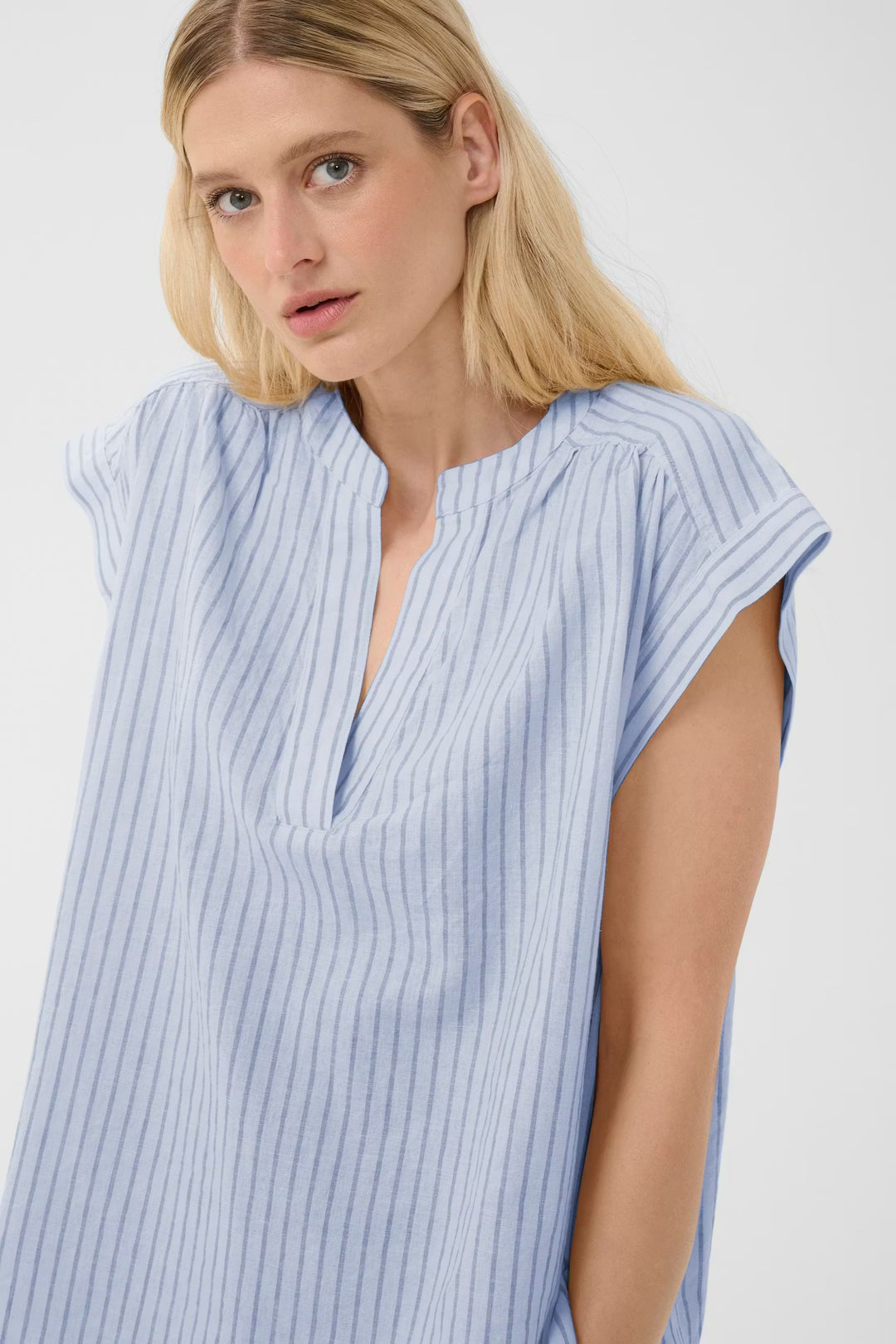 BETTINA BLOUSE (LIGHT BLUE CHAMBRAY) - PART TWO