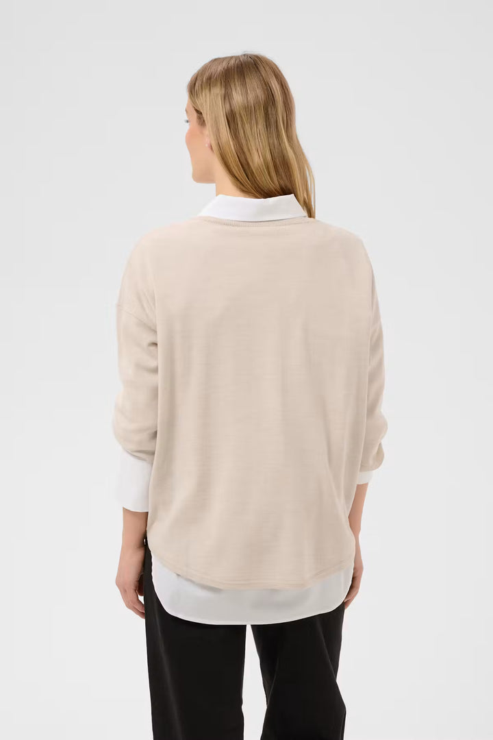 DANU RELAXED WOOL PULLOVER (NATURAL MELANGE) - PART TWO