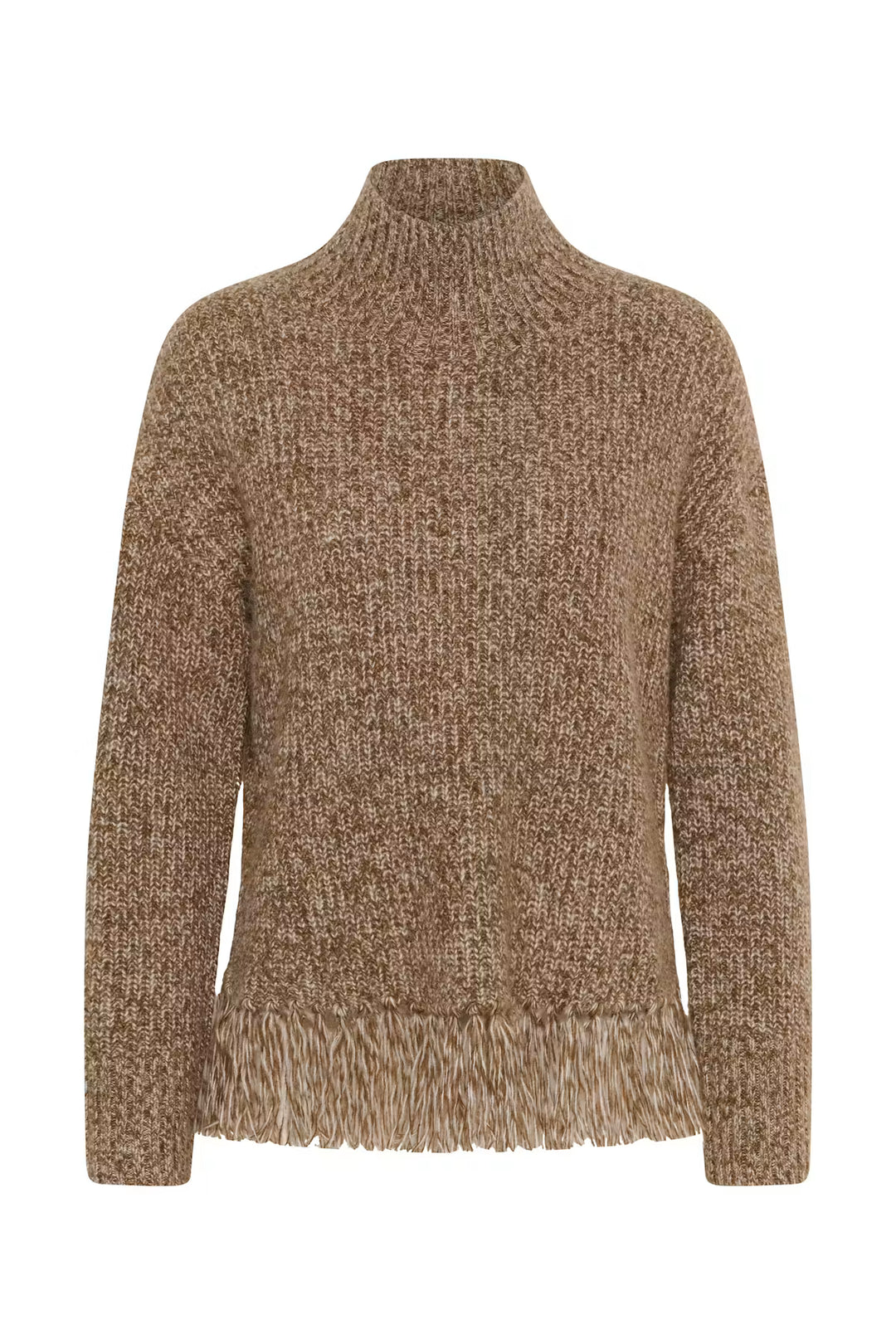CIMINA FRINGE PULLOVER (BROWN MOULINE) - PART TWO