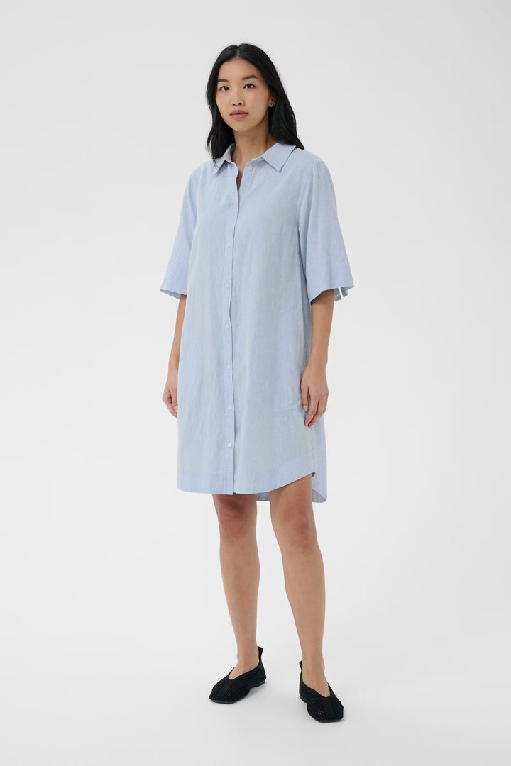 BERRIT SHIRT DRESS (LIGHT BLUE CHAMBRAY) - PART TWO
