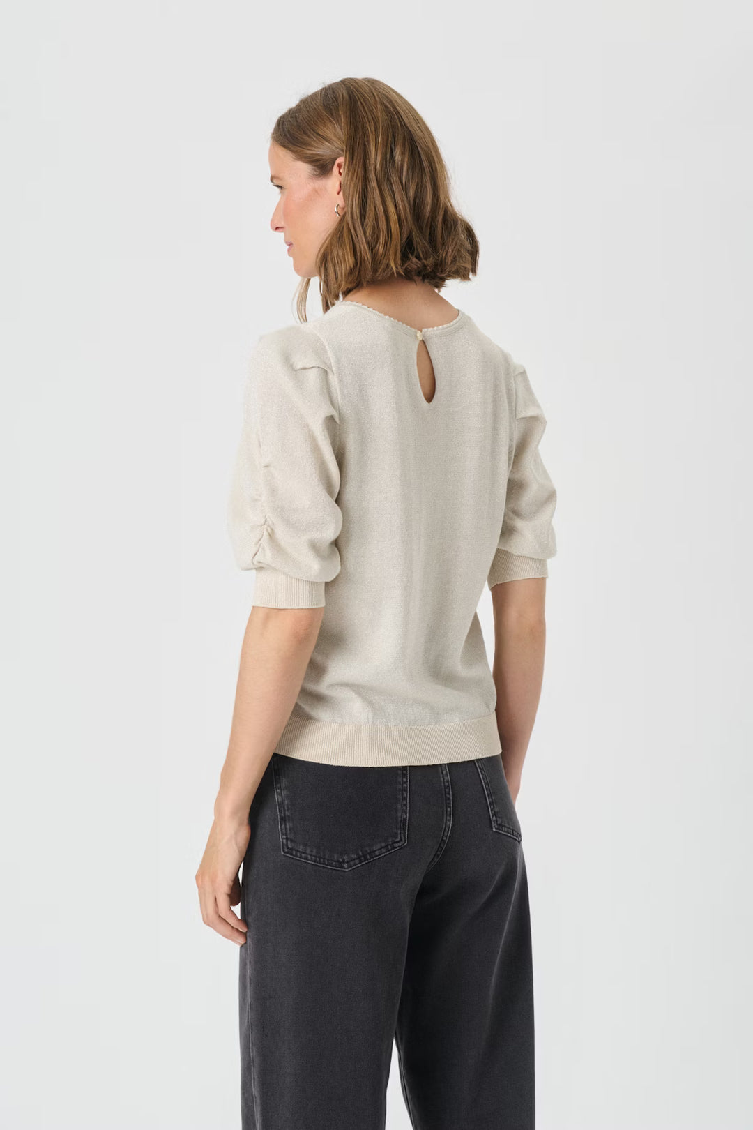 VARAIA PULLOVER BLOUSE (WHITECAP GREY)- PART TWO