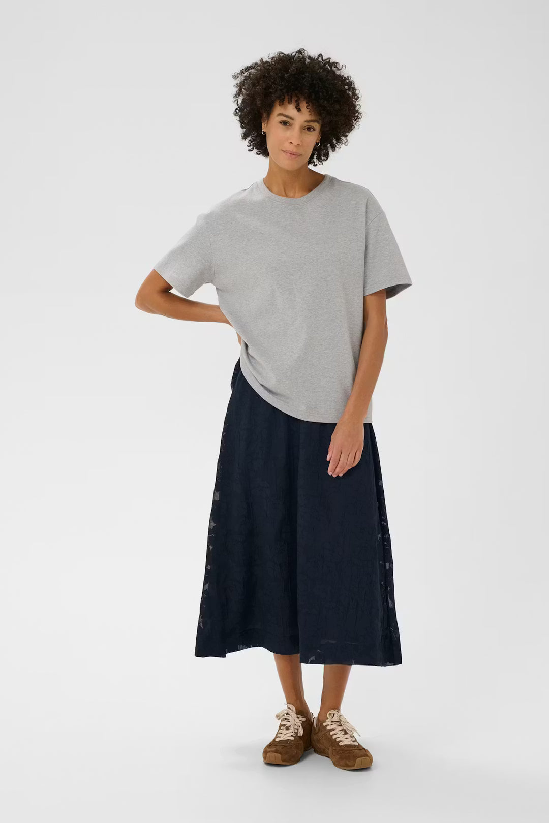 ZOYA LACE SKIRT (DARK NAVY BLURRE) - PART TWO