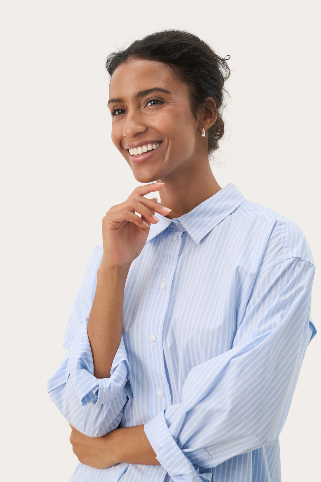 SAVANNA SHIRT (BLUE STRIPE) - PART TWO