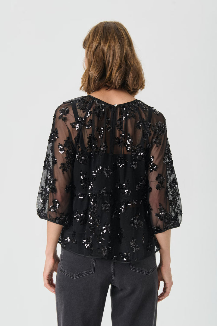 VIVAN FLOWER SEQUIN BLOUSE - PART TWO