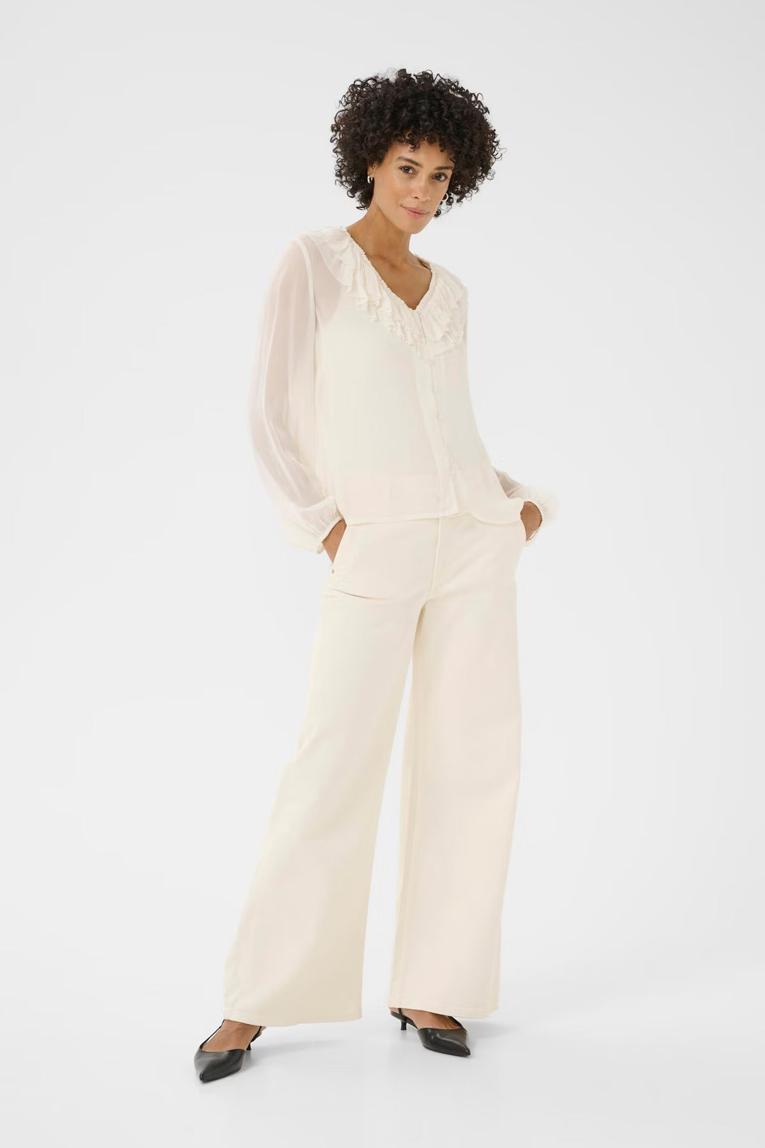 SANAZ RUFFLE BLOUSE - PART TWO