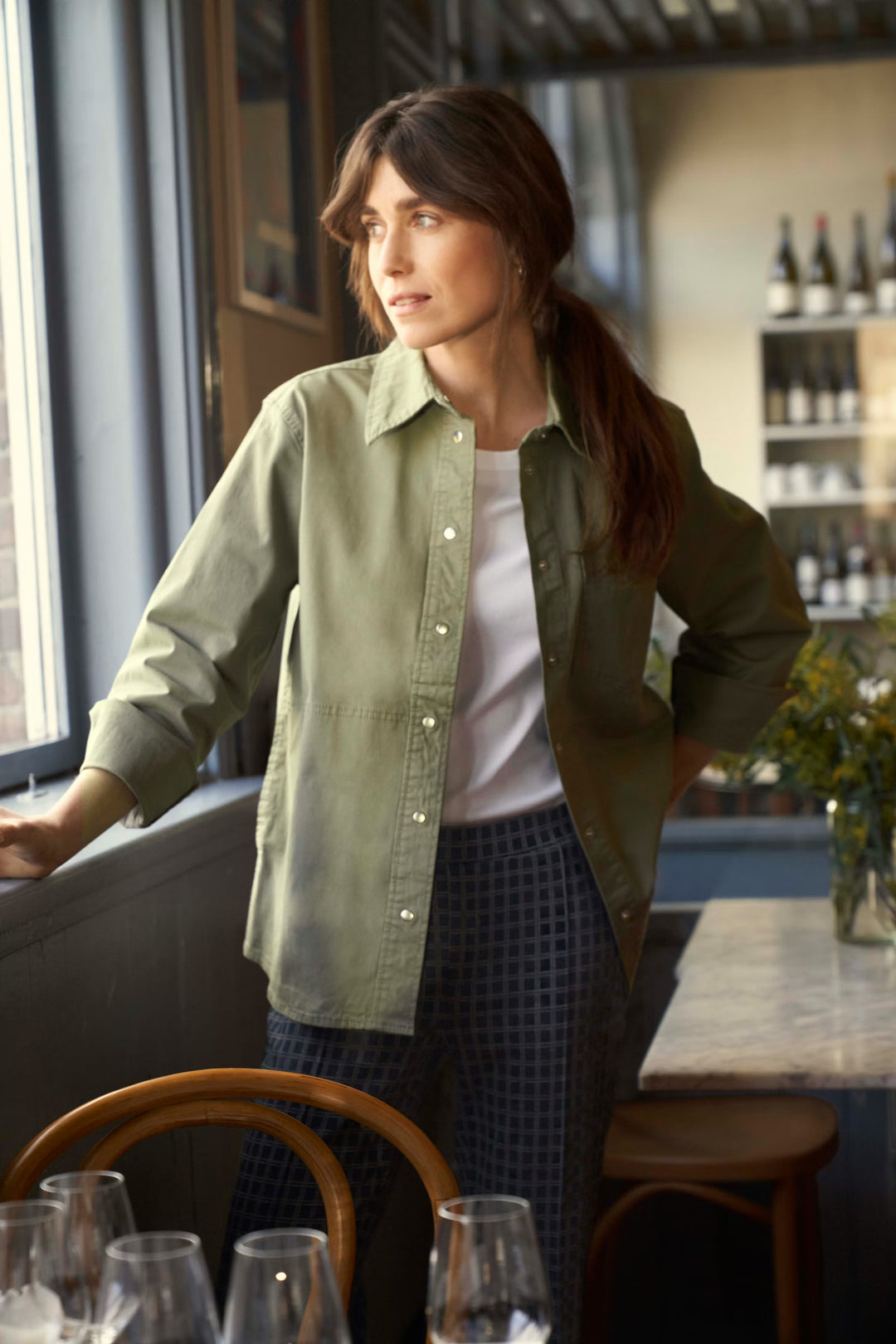NAYLA SHIRT JACKET (VETIVER) - PART TWO