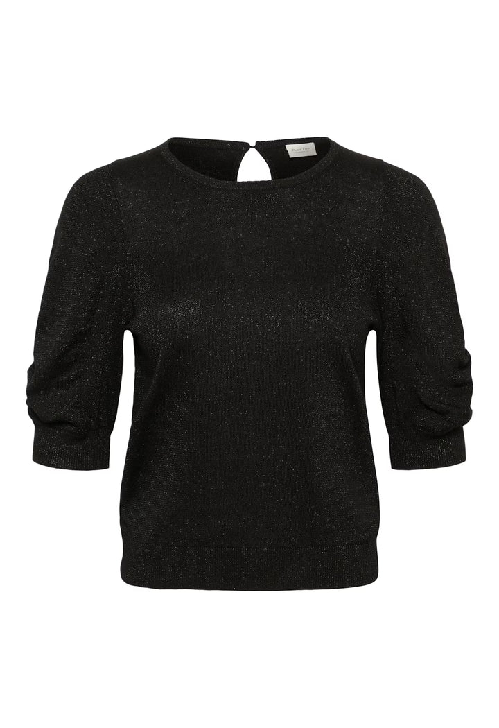 VARAIA PULLOVER BLOUSE (BLACK)- PART TWO