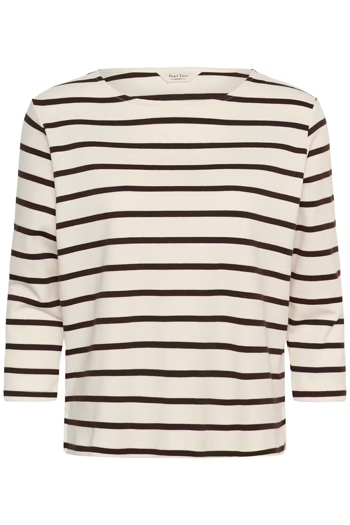 NELA BOATNECK TOP (MOLE STRIPE) - PART TWO