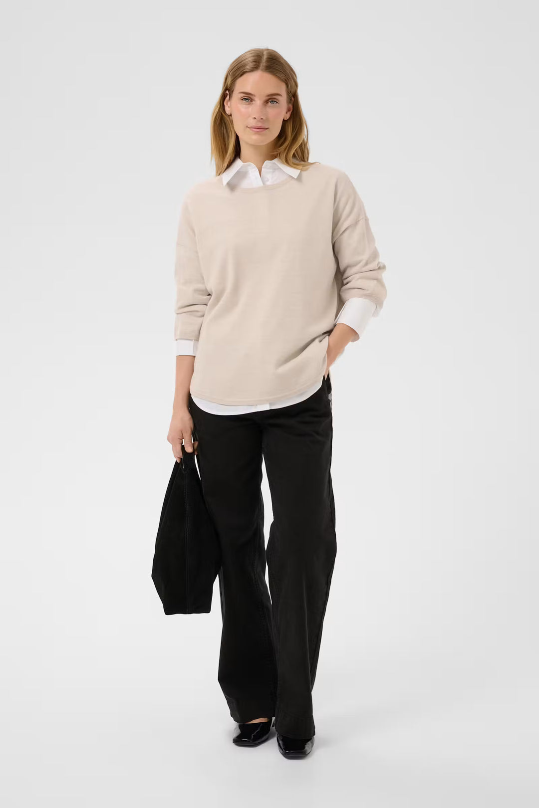 DANU RELAXED WOOL PULLOVER (NATURAL MELANGE) - PART TWO