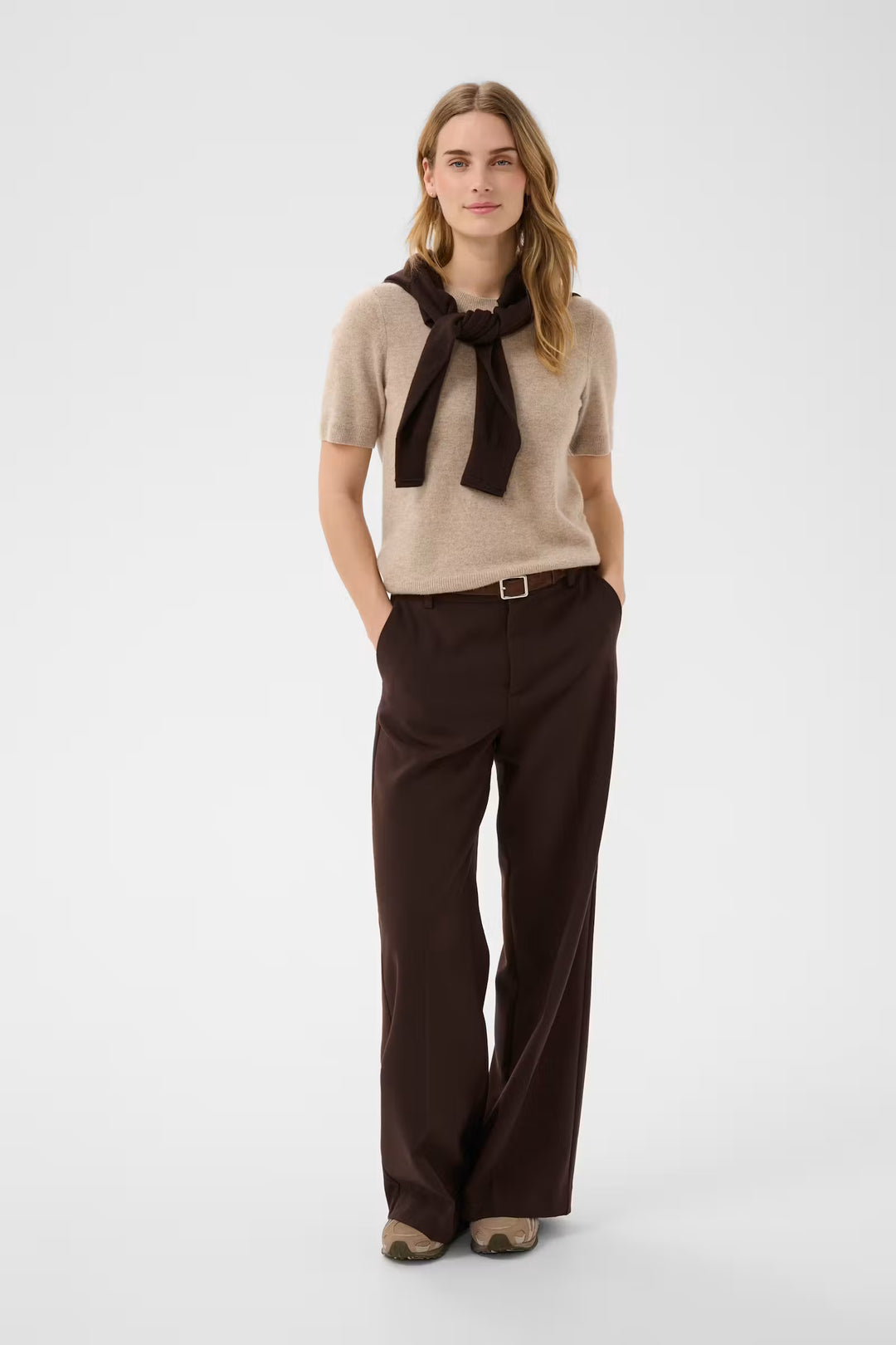NINNESA WIDE LEG PANT (MOLE) - PART TWO