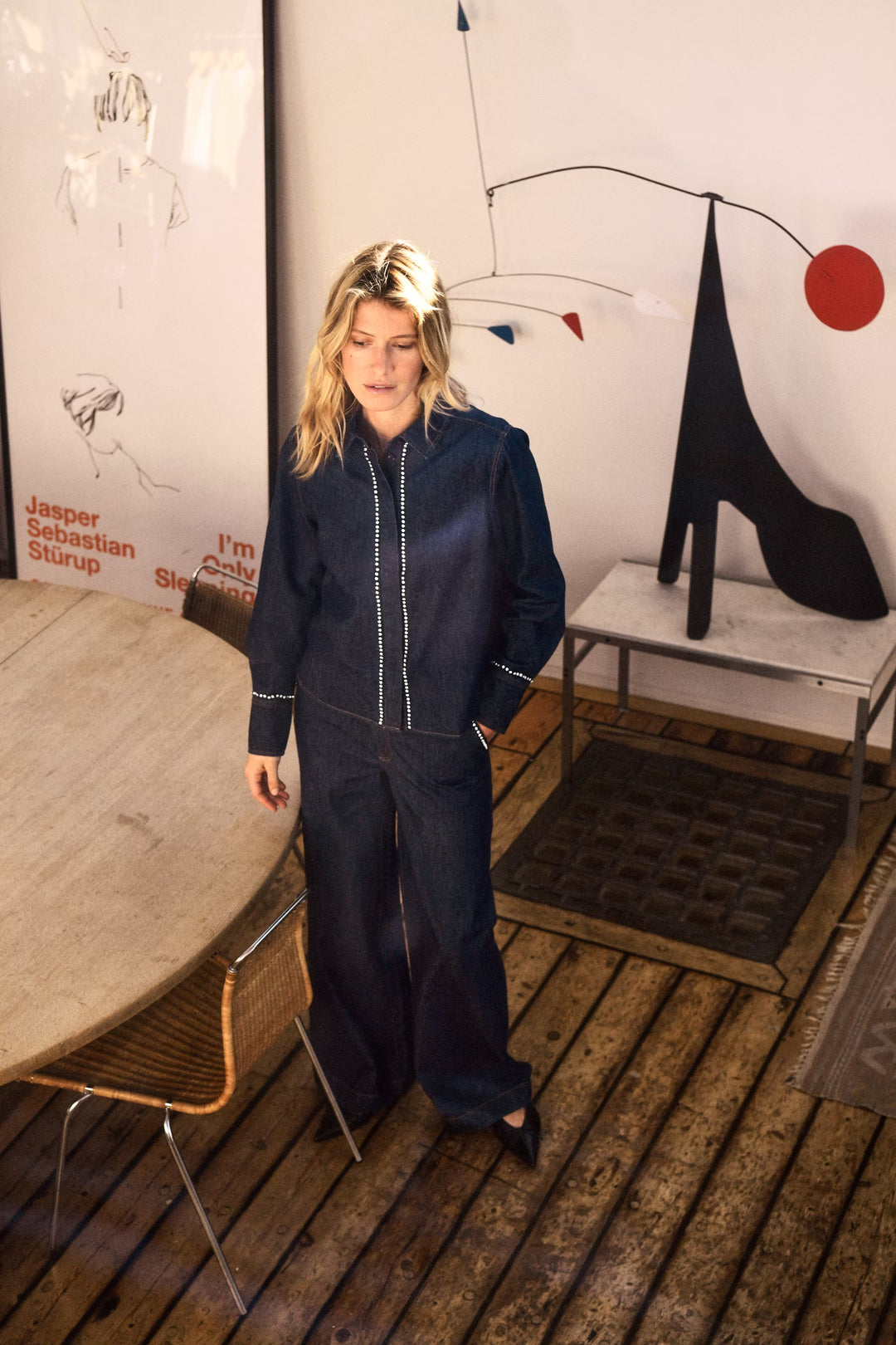 ULRIKKE DENIM SHIRT WITH RHINESTONES - PART TWO