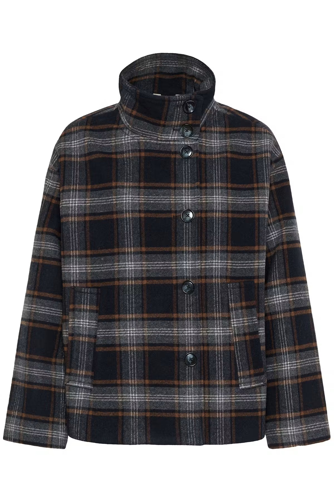 CELLY PLAID JACKET (DARK NAVY CHECK) - PART TWO