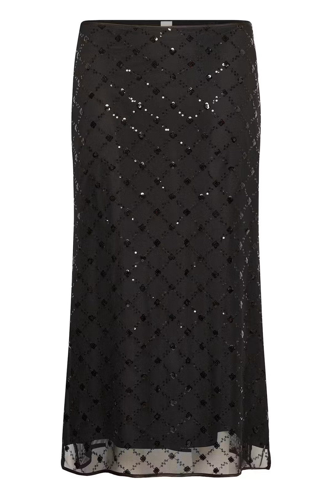 VIVIKA SEQUIN SKIRT (BLACK PLACED SEQUIN) - PART TWO
