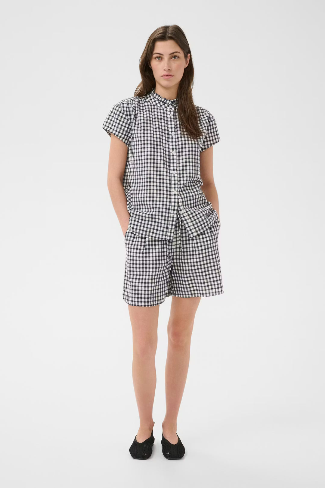 BIGI GINGHAM SHORTS (BLUE CHECK) - PART TWO