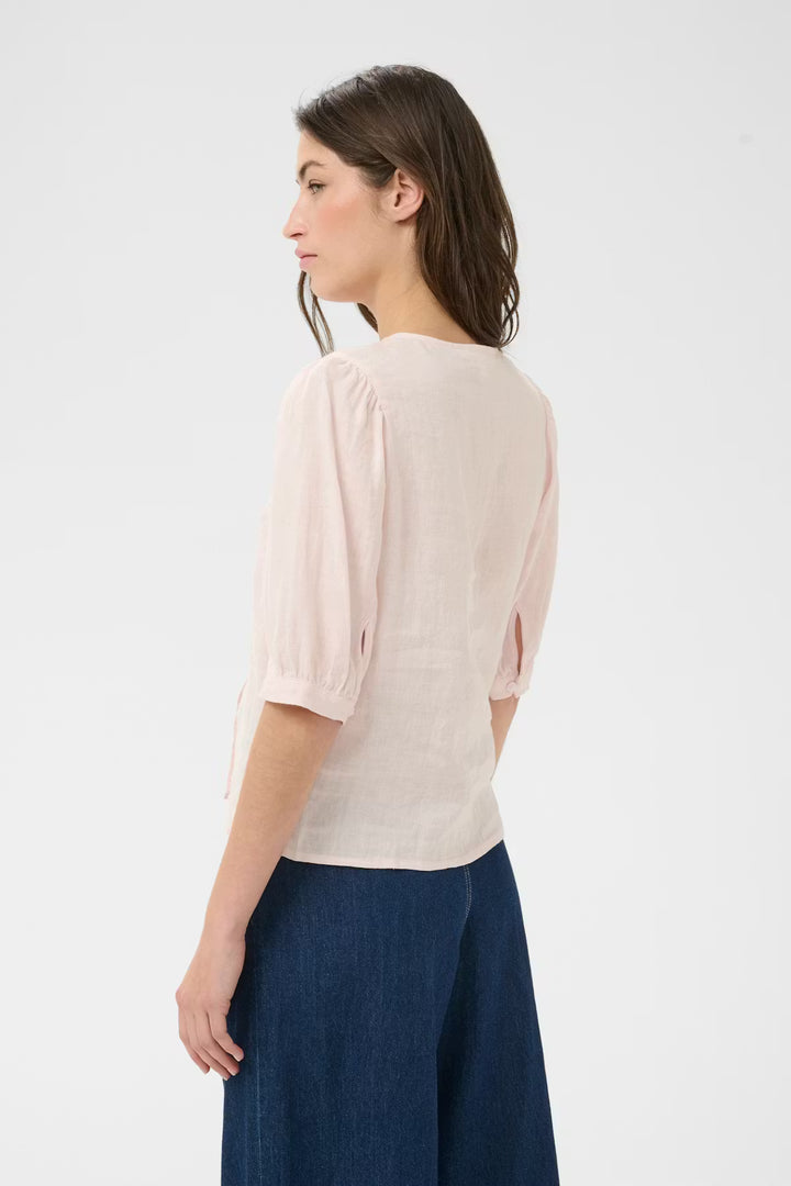 AZRA LINEN SHIRT (MAUVE CHALK) - PART TWO