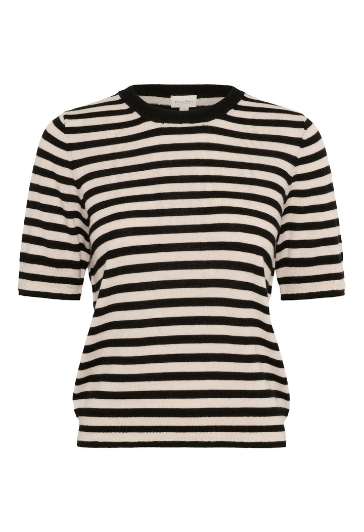 NATANYA STRIPED KNIT TOP - PART TWO