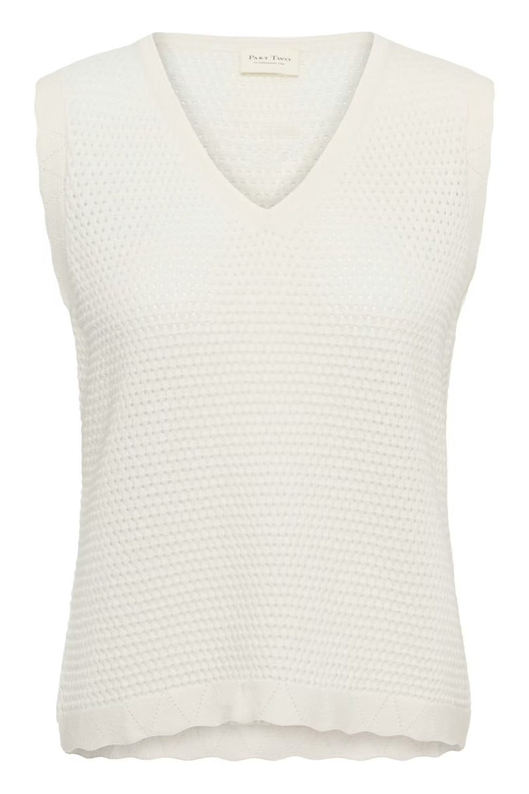 BOLISSA KNITTED VEST (WHISPER WHITE) - PART TWO