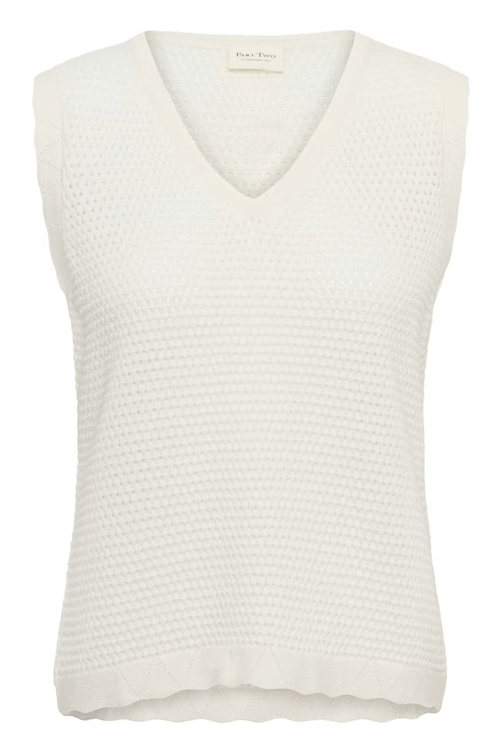 BOLISSA KNITTED VEST (WHISPER WHITE) - PART TWO