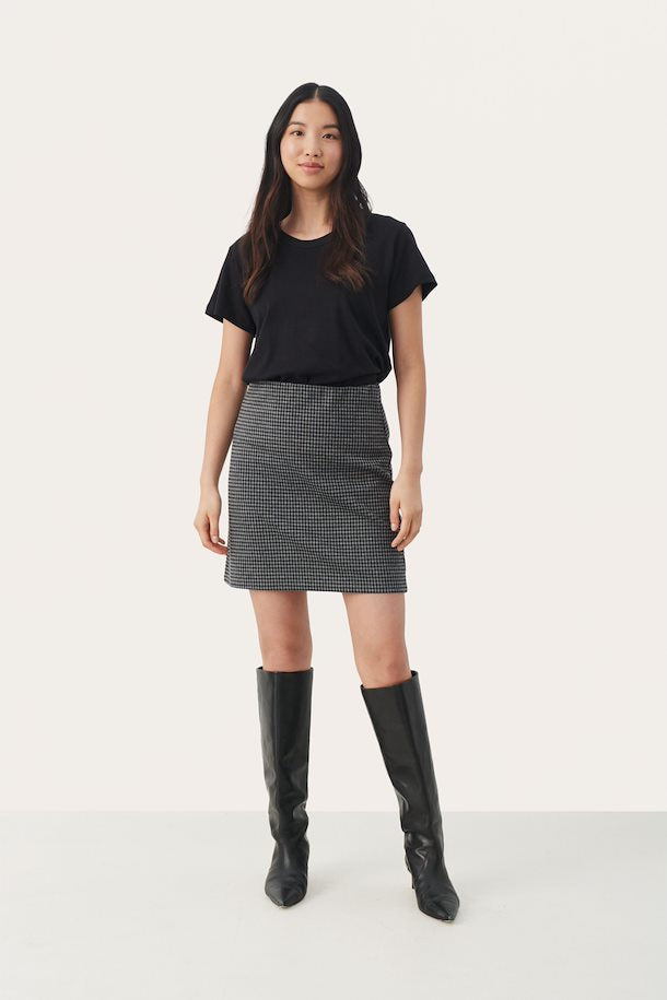 CORINNE SKIRT (MEDIUM GREY CHECK) - PART TWO