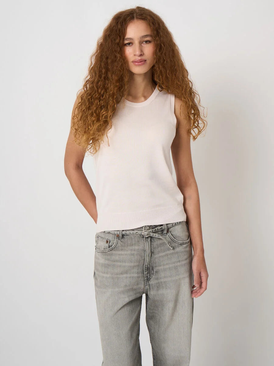 BASIC COTTON BLEND KNITTED TANK (GLOSS) - REPEAT