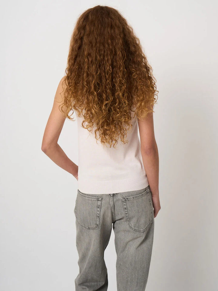 BASIC COTTON BLEND KNITTED TANK (GLOSS) - REPEAT