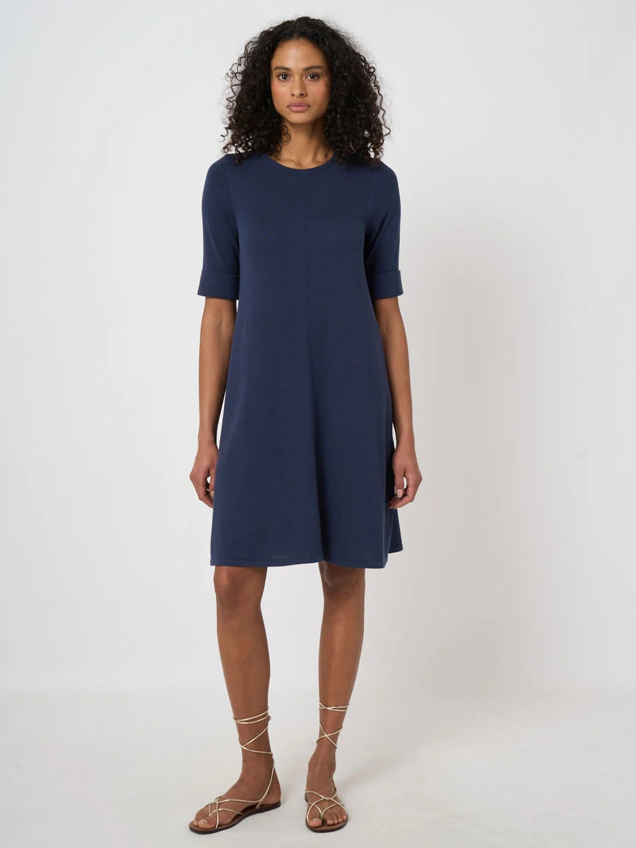 FINE-KNIT A-LINE DRESS (NIGHT) - REPEAT
