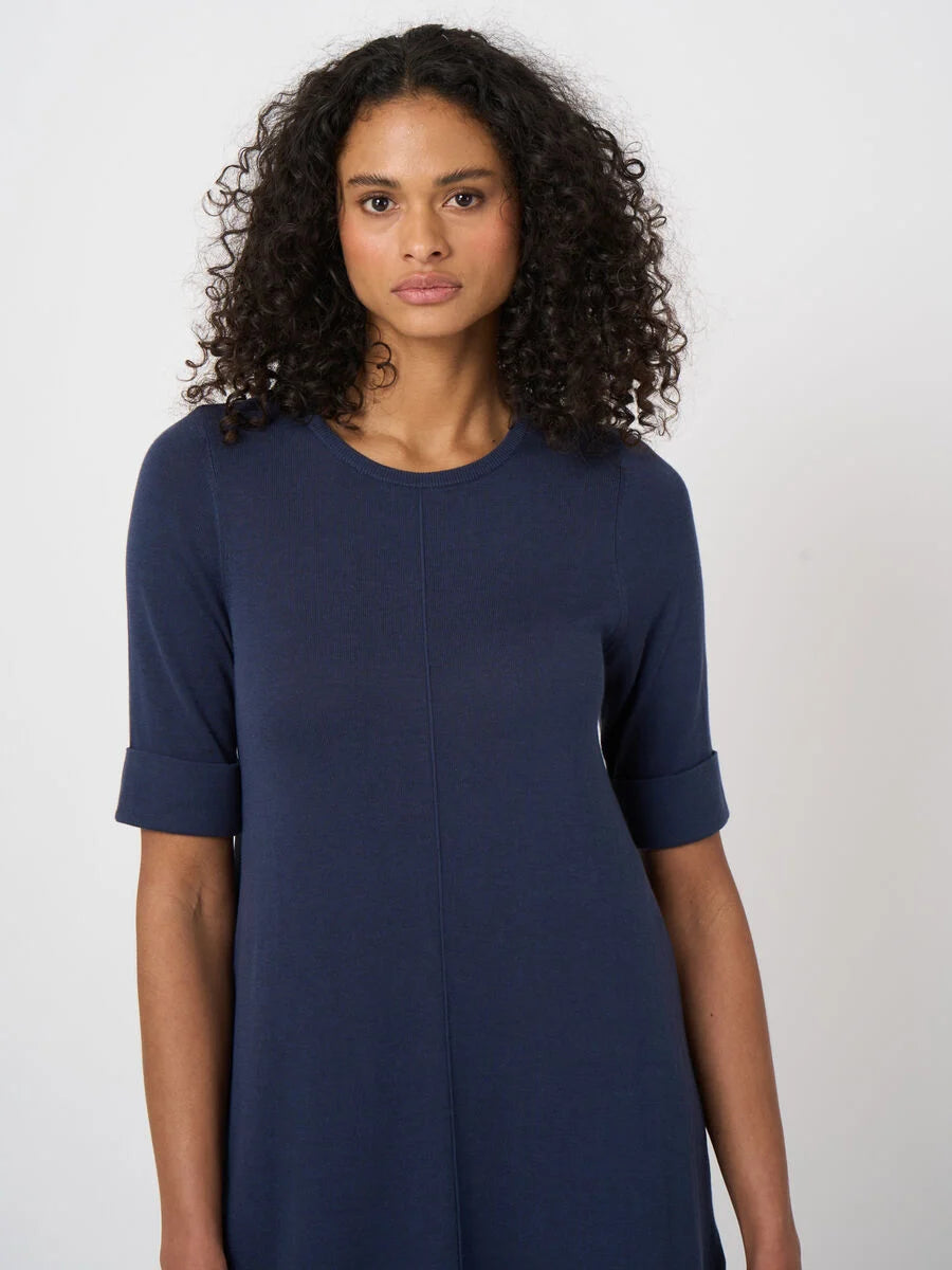 FINE-KNIT A-LINE DRESS (NIGHT) - REPEAT