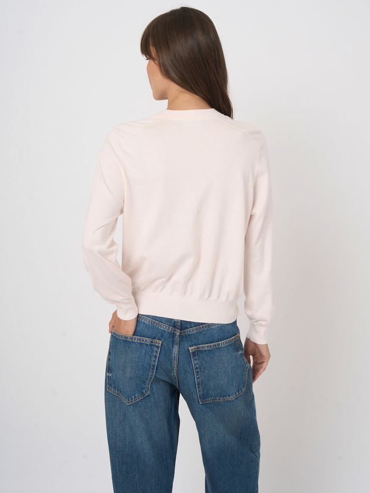 COTTON PRESS-BUTTON CARDIGAN (GLOSS) - REPEAT