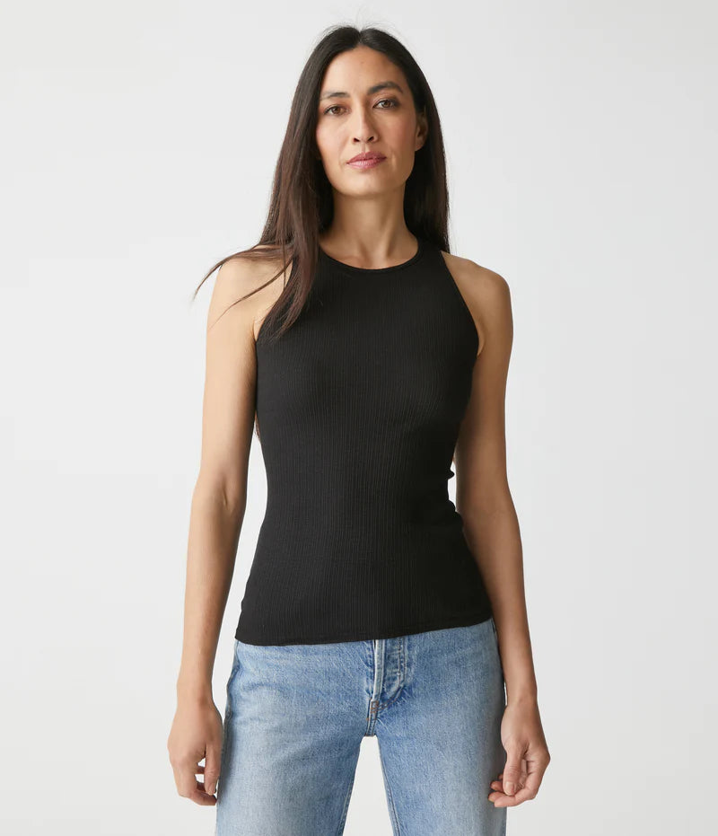 ALANA RACERBACK TANK (BLACK) - MICHAEL STARS