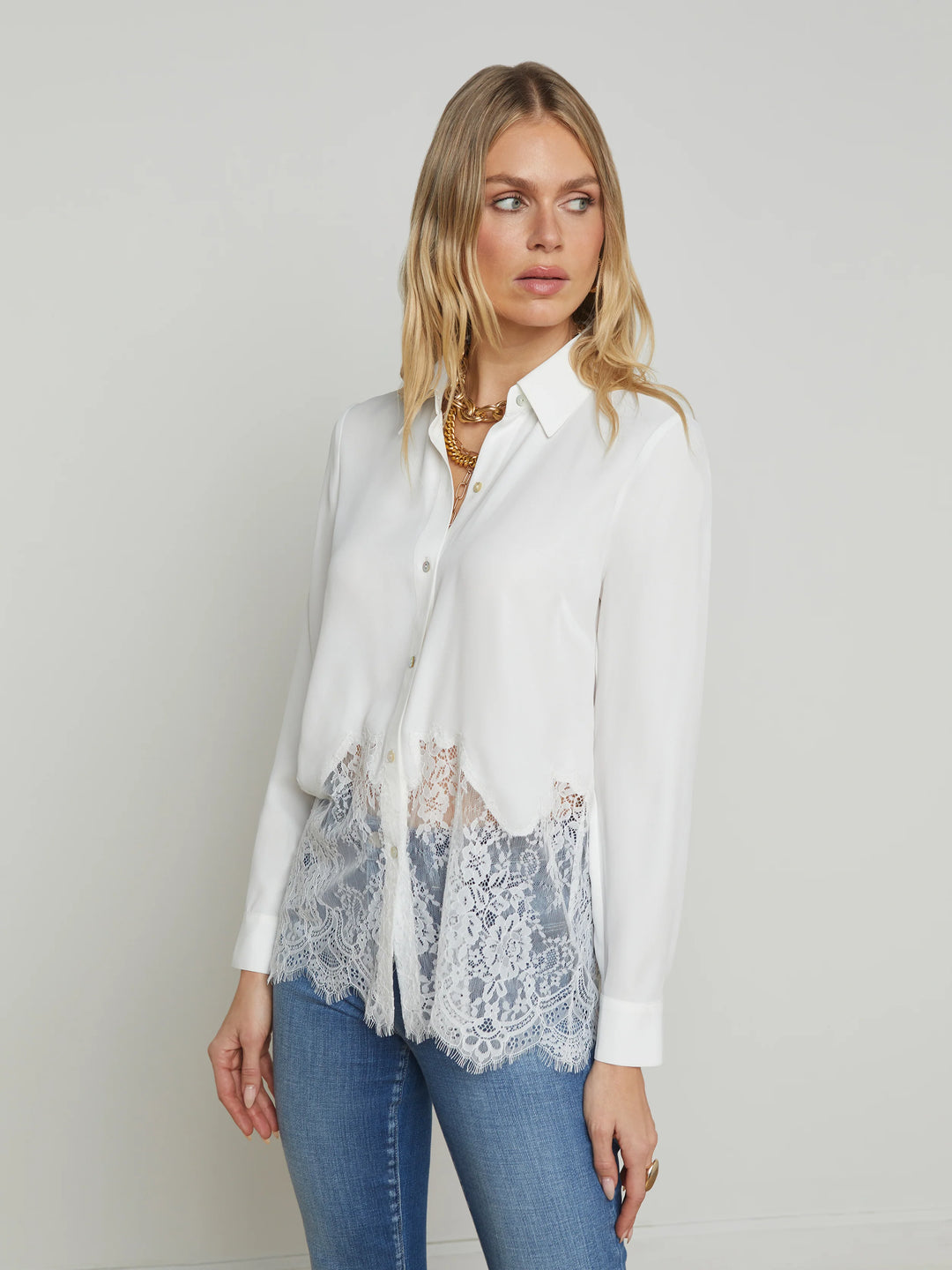 ADALEE LACE BLOUSE - L'AGENCE