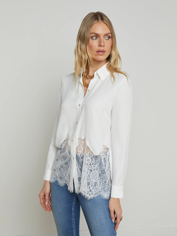 ADALEE LACE BLOUSE - L'AGENCE