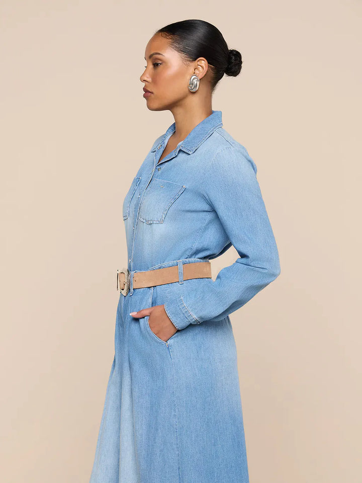 ISLA DENIM SHIRT (HAVANA) - L'AGENCE