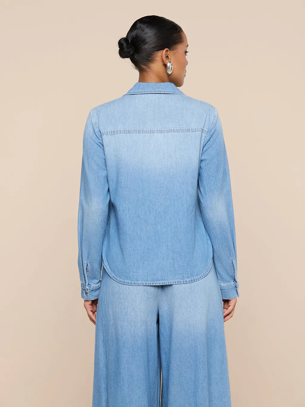 ISLA DENIM SHIRT (HAVANA) - L'AGENCE
