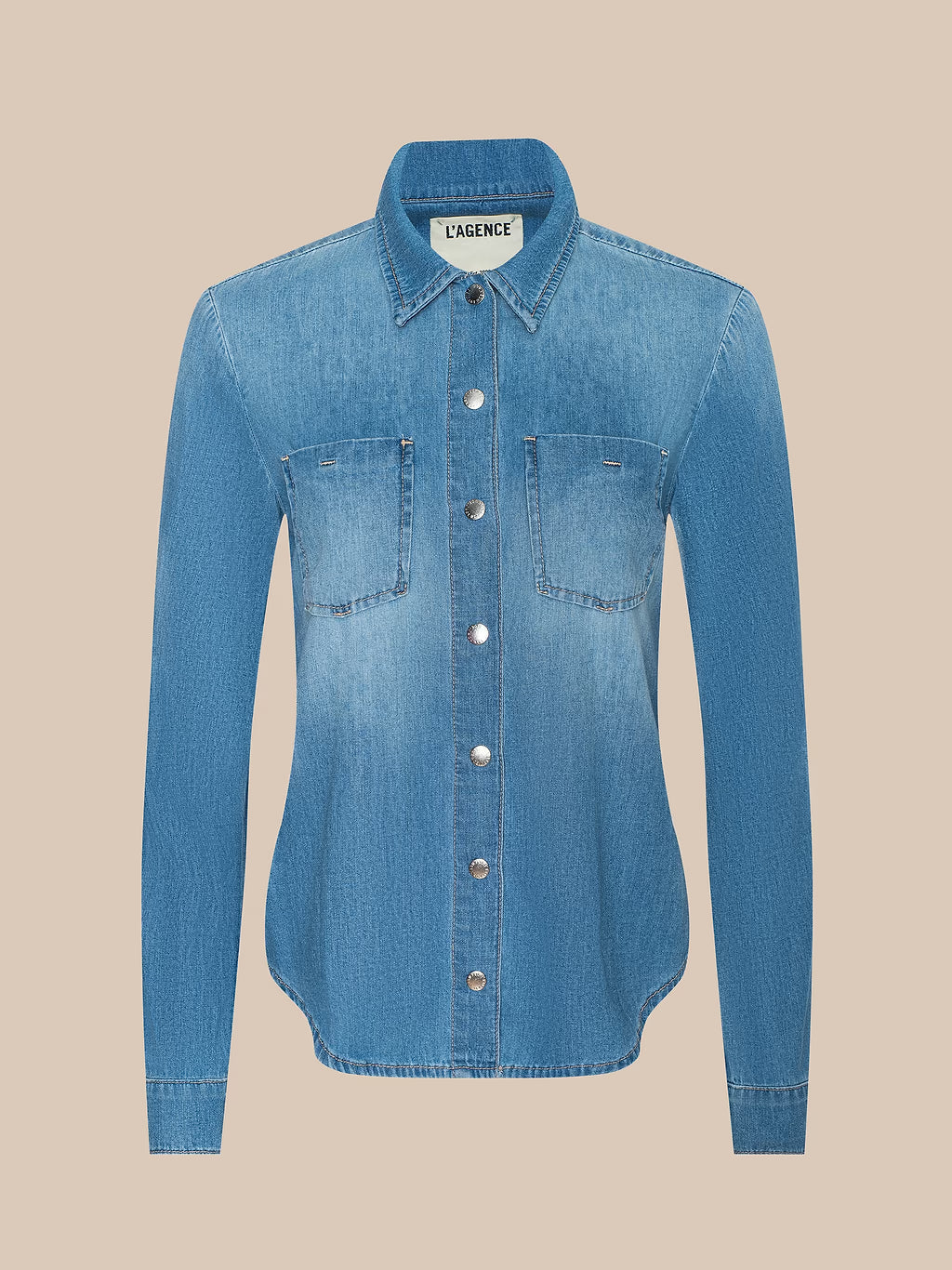 ISLA DENIM SHIRT (HAVANA) - L'AGENCE