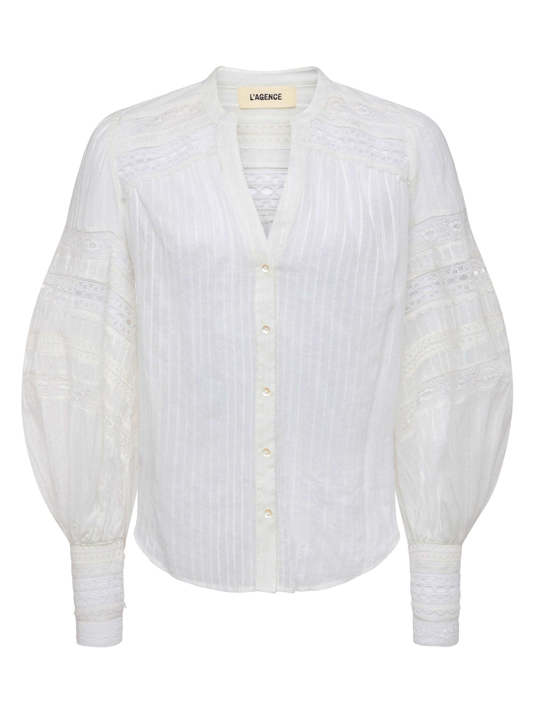 KIERA TRIM BLOUSE - L'AGENCE