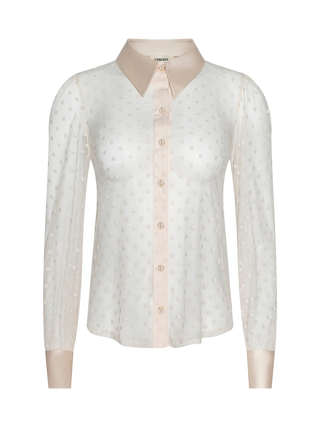 SOPHIE LONG-SLEEVED BLOUSE (ECRU) - L'AGENCE