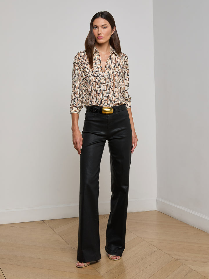 NINA LONG SLEEVE BLOUSE - L'AGENCE