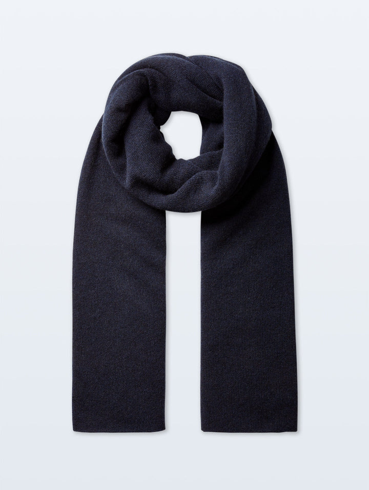 CASHMERE TRAVEL WRAP (DEEP NAVY) - WHITE + WARREN