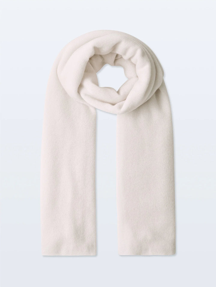 CASHMERE TRAVEL WRAP (SOFT WHITE) - WHITE + WARREN