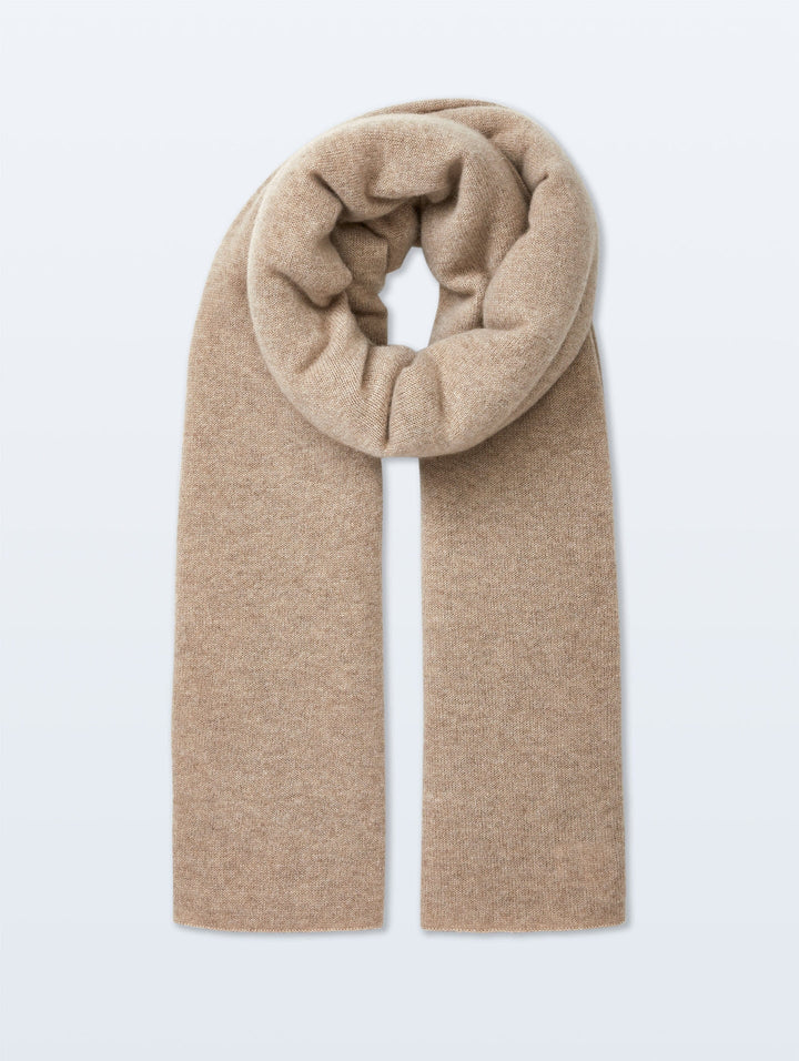 CASHMERE TRAVEL WRAP (SAND WISP HEATHER) - WHITE + WARREN