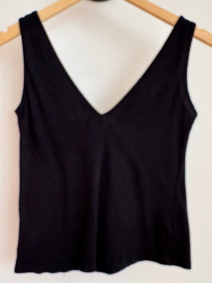 HANNAH VINTAGE VELVET TOP (BLACK) - VELVET
