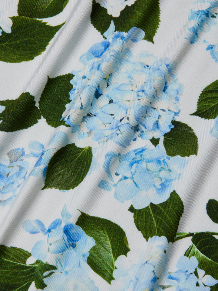 RESSI SHORT SLEEVE CREW HYDRANGEA - L'AGENCE
