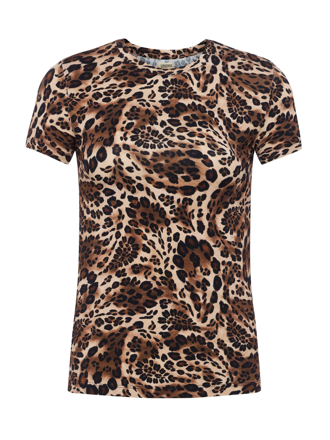 RESSI SHORT SLEEVE (CINNAMON SWIRL PAISLEY LEOPARD) - L'AGENCE