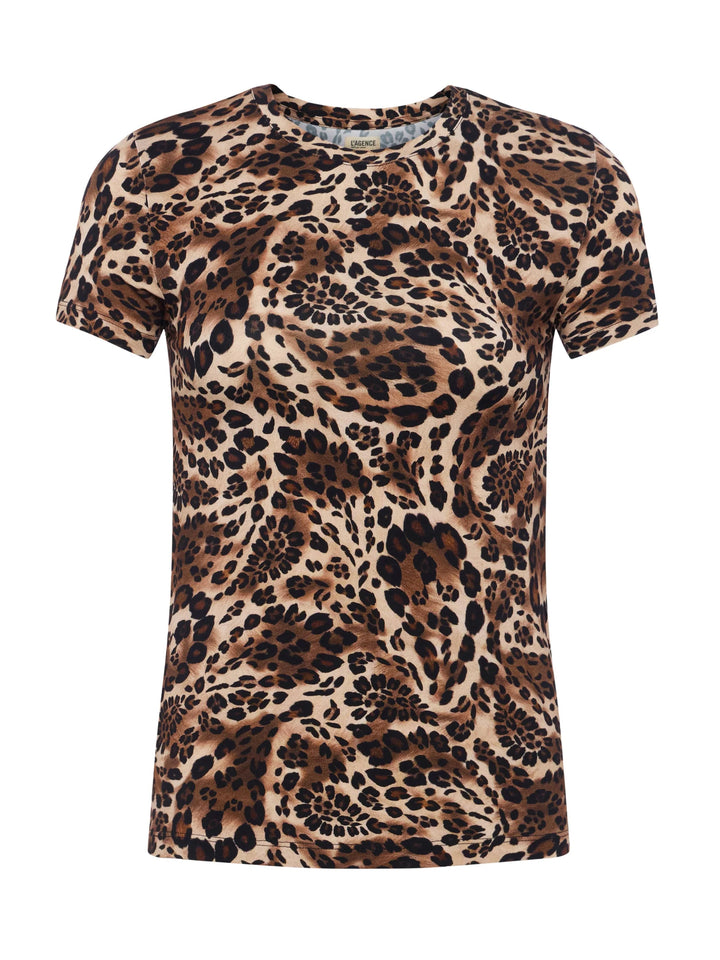 RESSI SHORT SLEEVE (CINNAMON SWIRL PAISLEY LEOPARD) - L'AGENCE