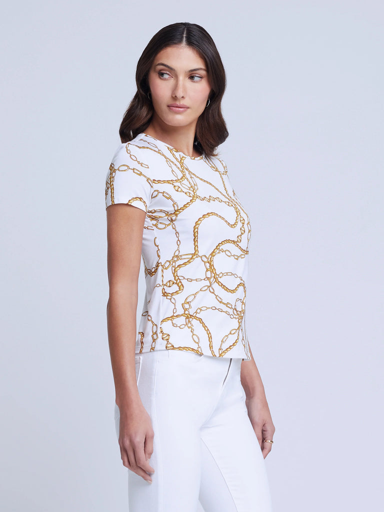 RESSI TEE (WHITE MULTI ROPE CHAIN) - L'AGENCE