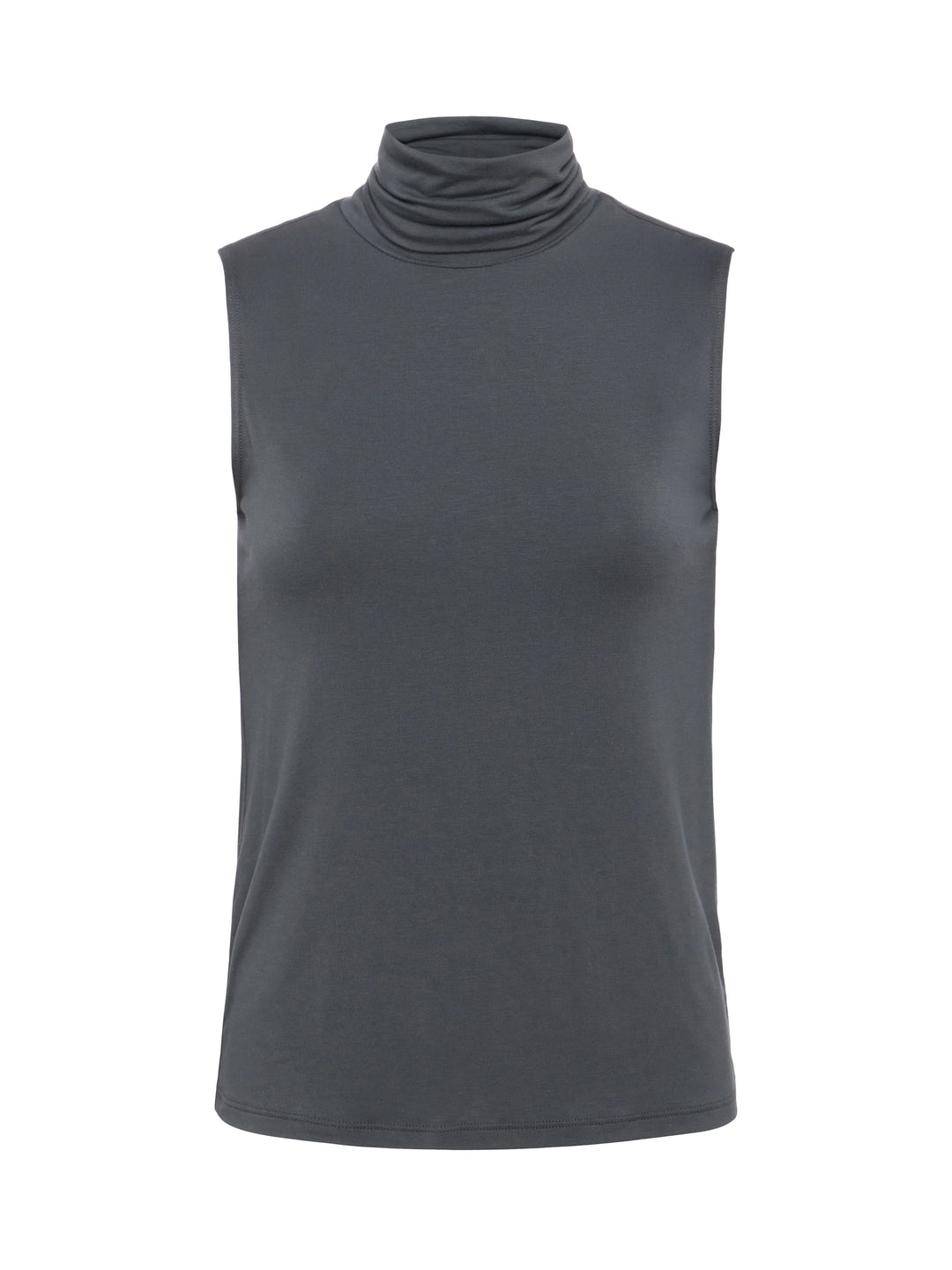 CECI SLEEVELESS TURTLENECK (DARK SHADOW) - L'AGENCE