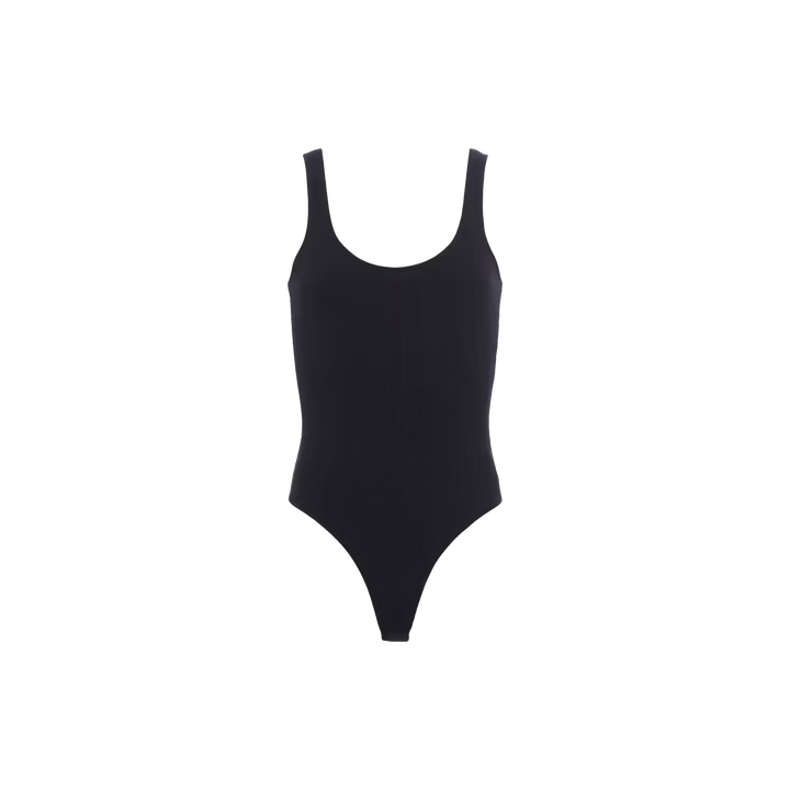 NICA SCOOP NECK BODYSUIT (BLACK) - L'AGENCE