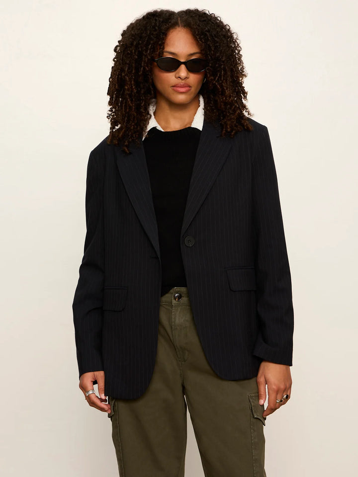 MACI BLAZER (NAVY PINSTRIPE) - SANCTUARY