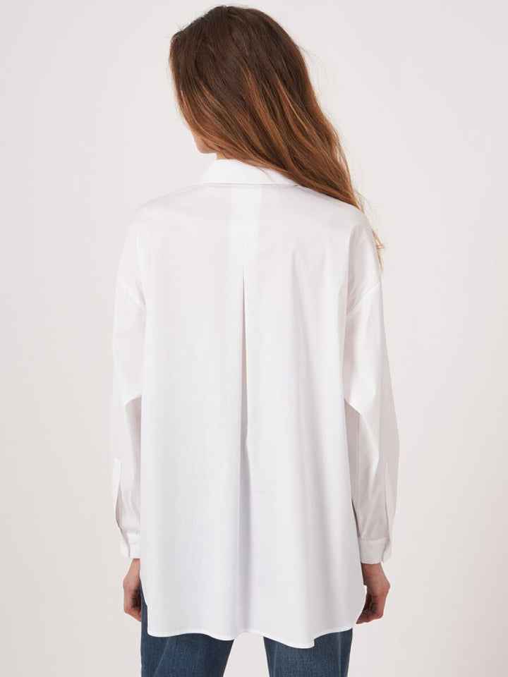 POPLIN SHIRT WITH FRONT SLITS - REPEAT